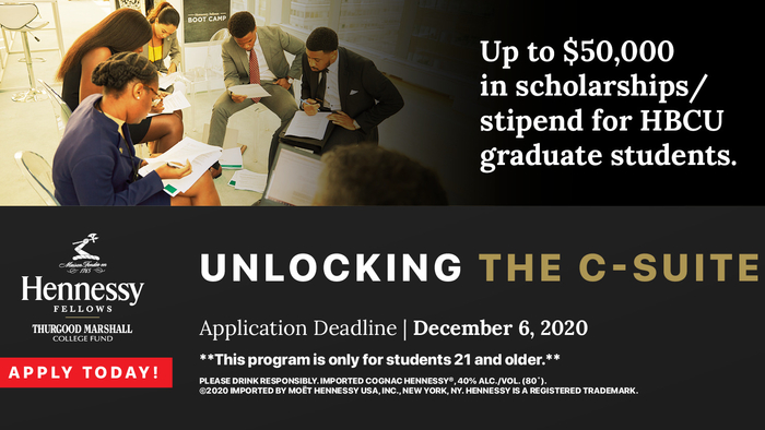 The Thurgood Marshall College Fund / Hennessy Fellowship Program for HBCU Graduate Students - Apply Today! 