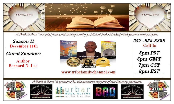 A Book is Born� by Gumbo for the Soul International� and TRIBE Family Channel� with Guest Bernard N. Lee
