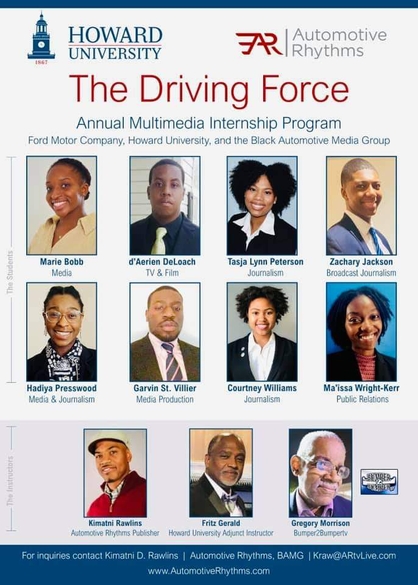Black Automotive Media Group Unites Howard U & Ford for Media Internships