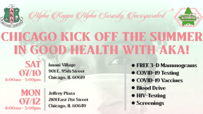 Alpha Kappa Alpha Sorority Helps Chicago Kick Off the Summer In Good Health w/ Two Days of Free COVID-19 Vaccines and Testing