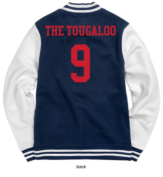 The Tougaloo 9 Valor Jacket in Red Lettering