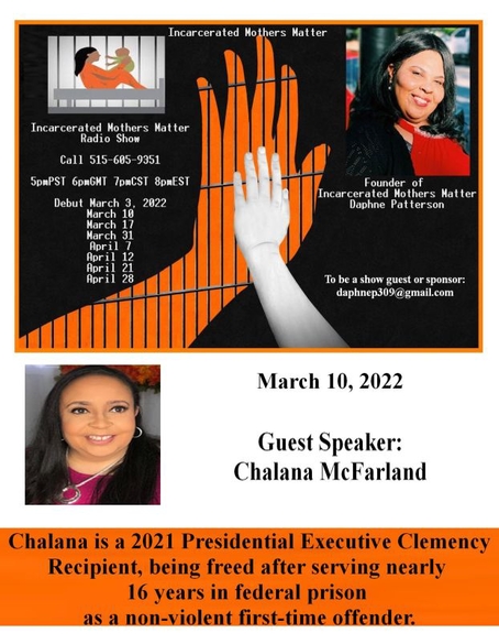 Incarcerated Mothers Matter - CEO Daphne Patterson Interviews Chalana McFarland - Season One Epi. 2