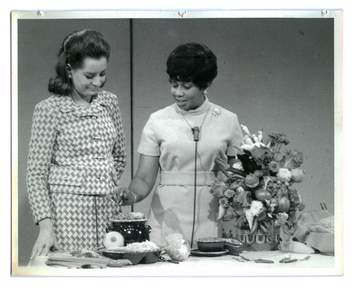 Inez Kaiser with Barbara Walters, Today Show, 1961