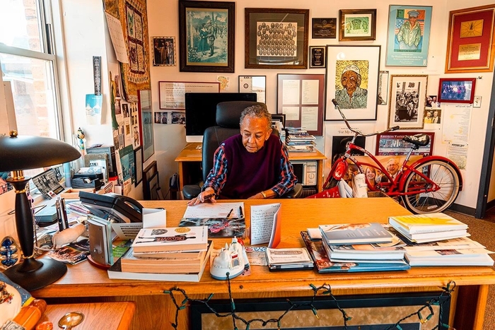 We are giving Professor Nikki Giovanni her flowers for National Poetry Month and you