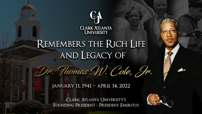 CAU President George T. French Jr. Releases Statement Regarding Transition of Founding President  Dr. Thomas W. Cole, Jr.