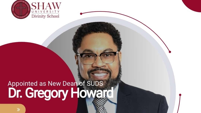 Dr. Gregory Howard Appointed as New Assistant Dean of Shaw University Divinity School