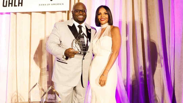 University President received Leadership Award at HBCU Gala