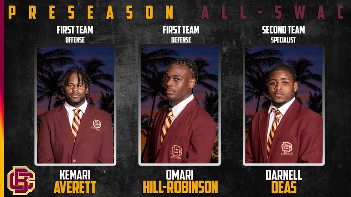 Three BCU Wildcats Earn SWAC Preseason Honors