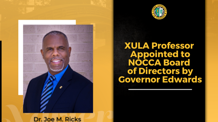 XULA Professor Appointed to  NOCCA Board of Directors 