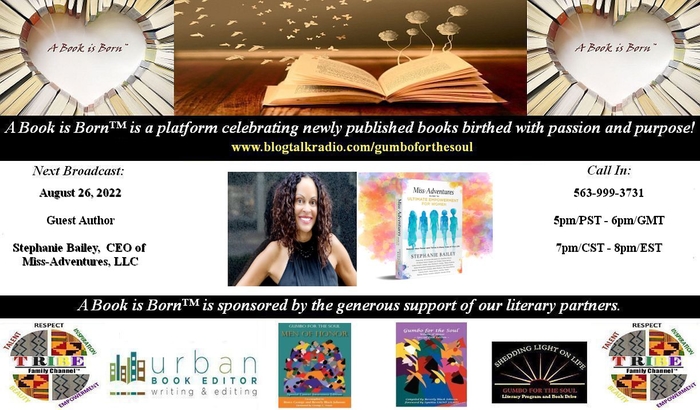 A Book is Born� Season 8 Opener airs August 26, 2022 with Guest Author Stephanie Bailey