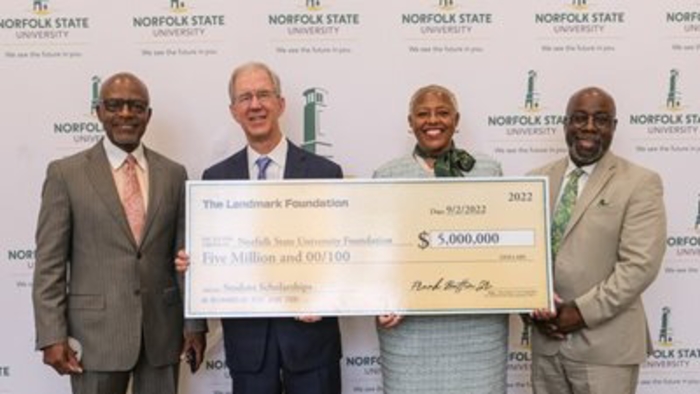 Landmark Foundation Donates $5 Million to Norfolk State University