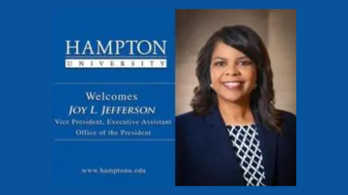 Joy L. Jefferson Appointed as New Vice President and Executive Assistant by Hampton University President Darrell K. Williams