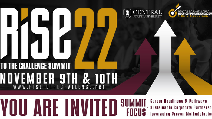 Rise to the Challenge Summit 22 at Central State University Nov 9 - 10, 2022