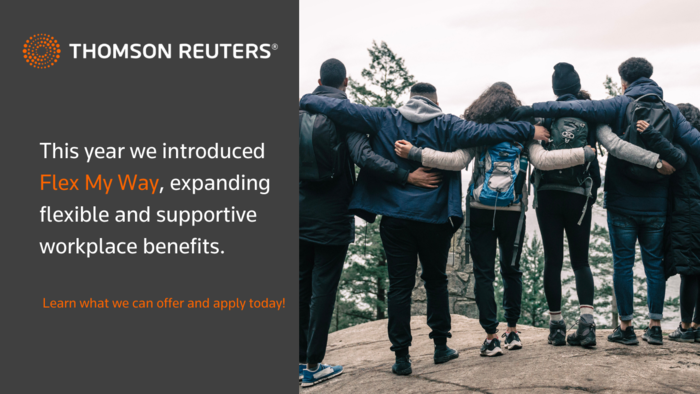 Life is a balancing act, Thomson Reuters offers flexibility