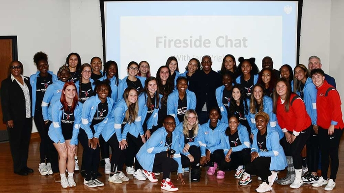 Hall of Fame Soccer Star Ian Wright Speaks at Campus Fireside Chat at DSU