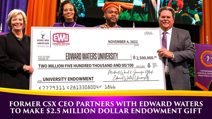 Former CSX CEO Partners with Edward Waters to Make $2.5 Million Dollar Endowment Gift