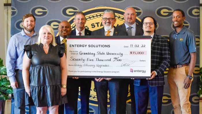 Entergy Solutions Awards $75,000 in Financial Incentives to Grambling State University for Energy-Saving Projects
