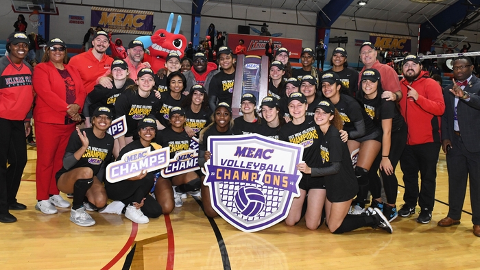 Delaware State University Women�s Volleyball Team Wins MEAC Championship