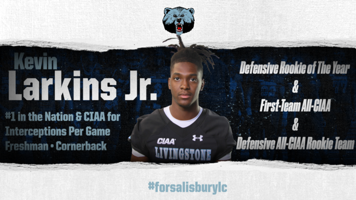 Freshman Larkins earns 3 CIAA All-Conference Awards