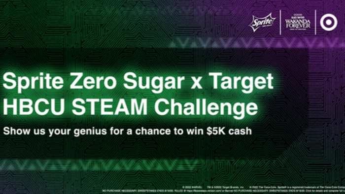 Sprite Zero Sugar And Target Team Up For HBCU Steam Challenge, Inspired By Black Panther: Wakanda Forever