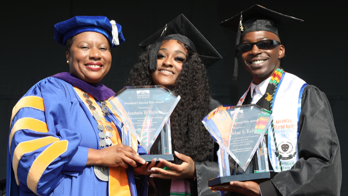 Savannah State University Honors Two Graduates with President�s Second Mile Award