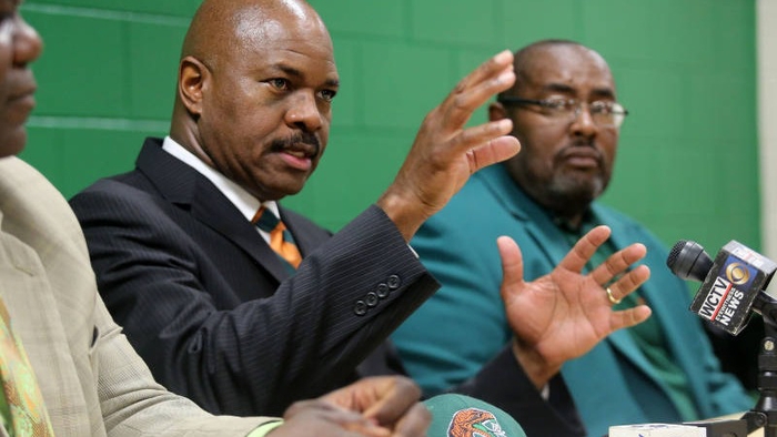 Florida A&M basketball coach Robert McCullum 