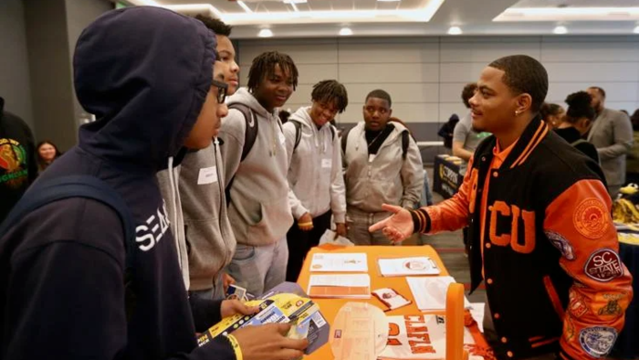 Students accepted into colleges at HBCU Caravan at BC