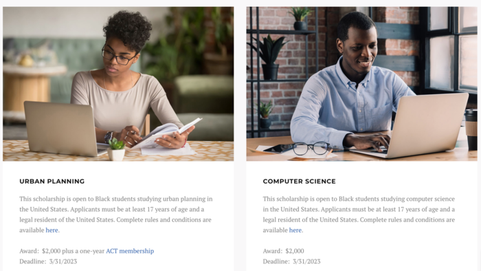 Two Scholarships for Urban Planning and Computer Science Students