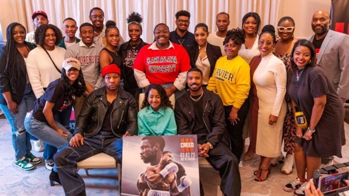 Michael B. Jordan gives HBCU student journalists a film Press experience for "Creed III"