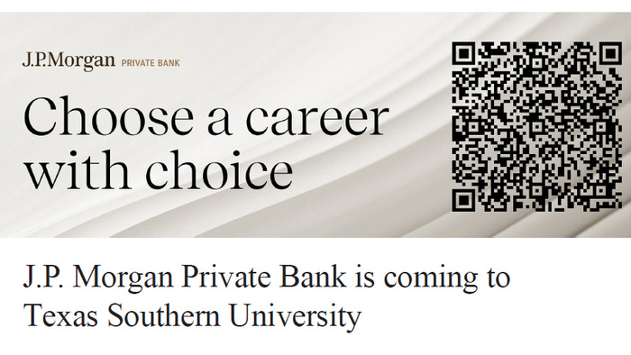 Coming To Texas Southern University on April 11: Choose A Career With J.P. Morgan Private Bank