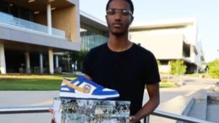 N.C. A&T student debuts self-made A&T-based shoe