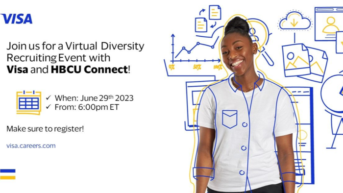Join us for a Virtual Diversity Recruiting Event with VISA and HBCU Connect!