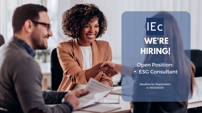 Looking for Career Opportunities? Consider a career in Consulting Services at Industrial Economics, Inc.!