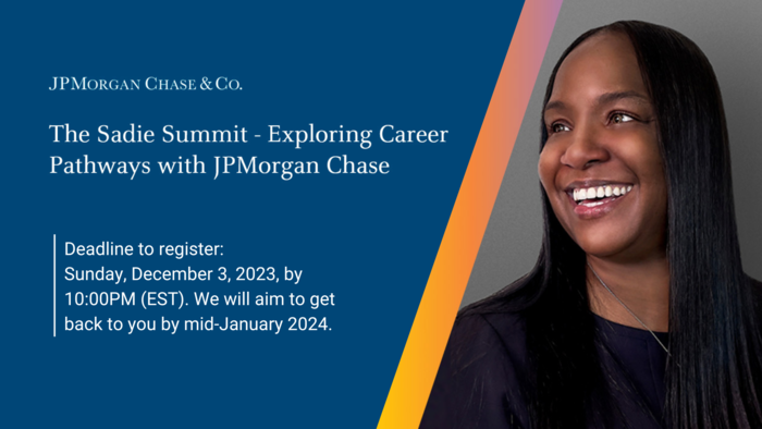 The Sadie Summit - Explore New Career Pathways with JPMorgan Chase 