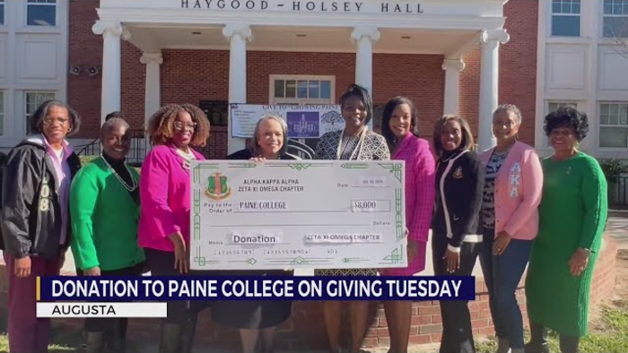 Sorority donates to local HBCU Paine College on ‘Giving Tuesday’