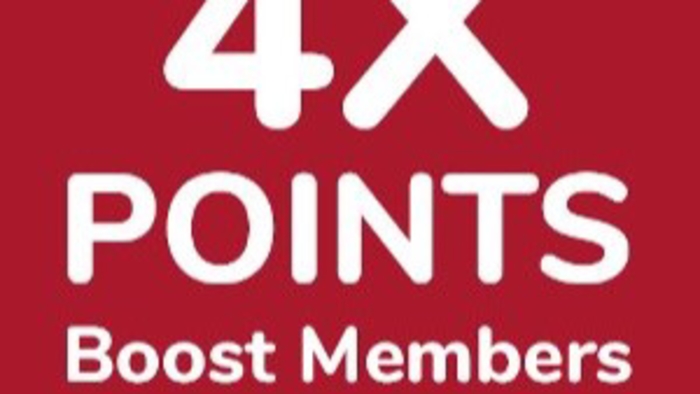 FRIDAY ONLY 4X Points on Purchases at Kroger