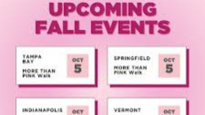 Ready, set, register for fall Komen MORE THAN PINK Walk and Race for the Cure events in your community! 