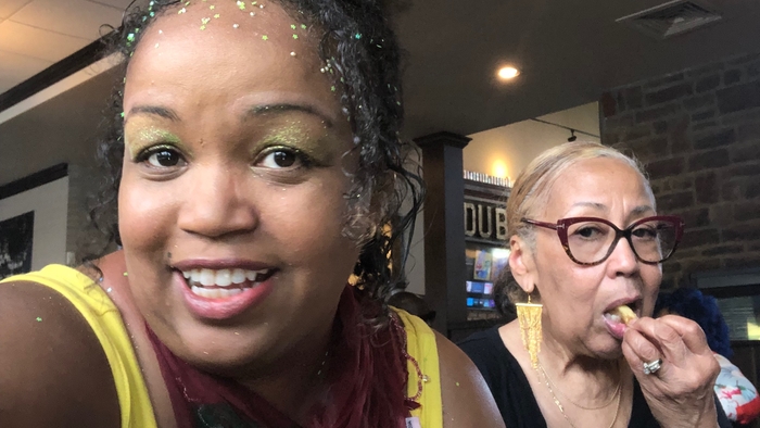 Well Mama Moss walked to the Old Bag of Nailz on Sunday 8/26 Go mama!