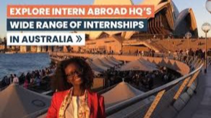 Did someone tell you you are a great candidate for Study Abroad activities - How about an Australia Internships