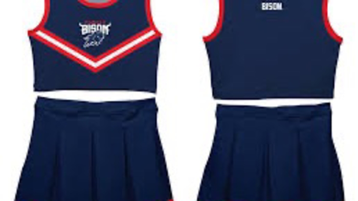 Howard University Bison Vive La Fete Game Day Blue Sleeveless Youth Cheerleader Set