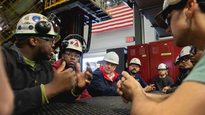 HII Hosts Secretary of the Navy at Newport News Shipbuilding