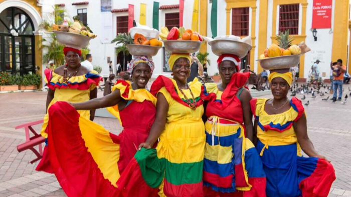 The colorful ladies of the village of San Basilio Palenque