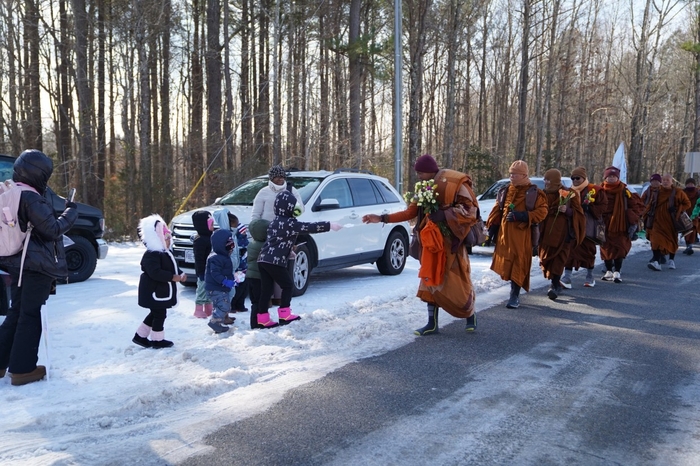 HBCU Campus Hosts Monks on Historic Walk for Peace