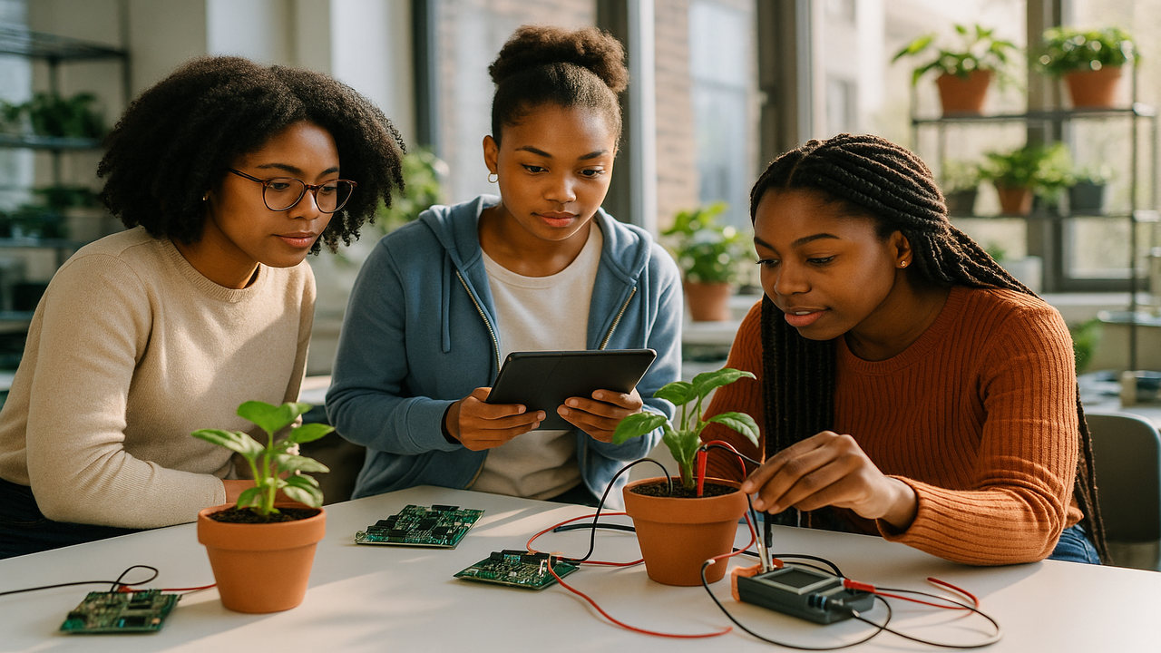 Spelman College Students Develop AI-Powered Plant Care Technology at Arthur M. Blank Innovation Lab