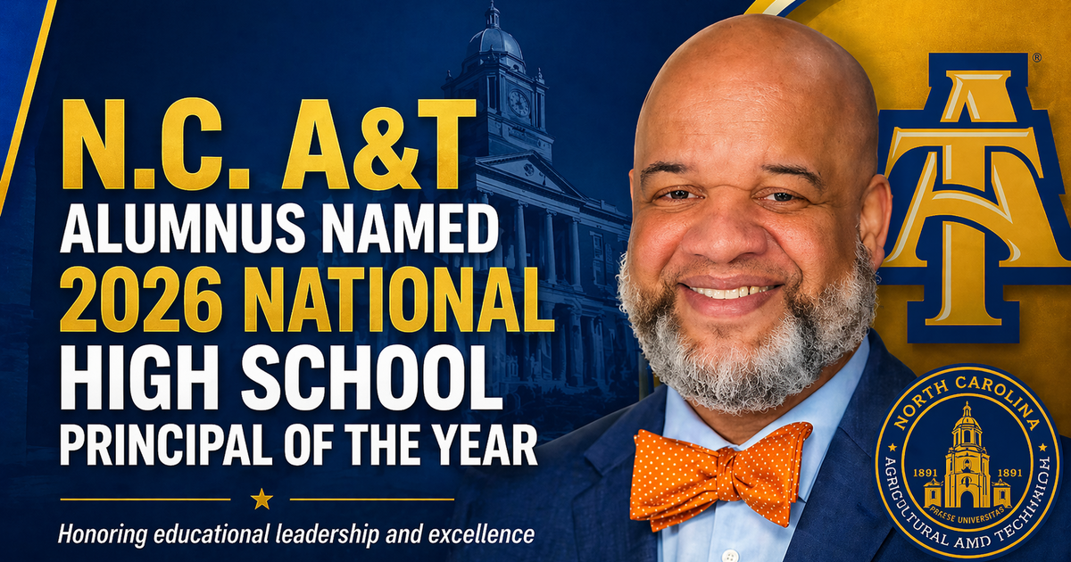 N.C. A&T Alumnus Named 2026 National High School Principal of the Year