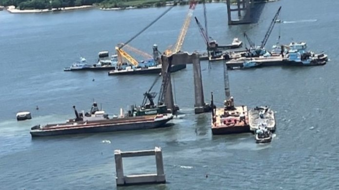 Transportation Secretary Reports Progress on Francis Scott Key Bridge Rebuild