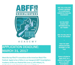 The ABFF GREENLIGHTERS ACADEMY will launch at the 2017 American Black Film Festival in Miami