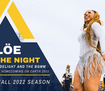 Chloe Bailey performing with the Golden Delight and the Blue and Gold Marching Machine